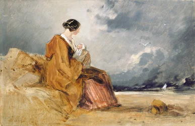 Mother and Child on a Beach